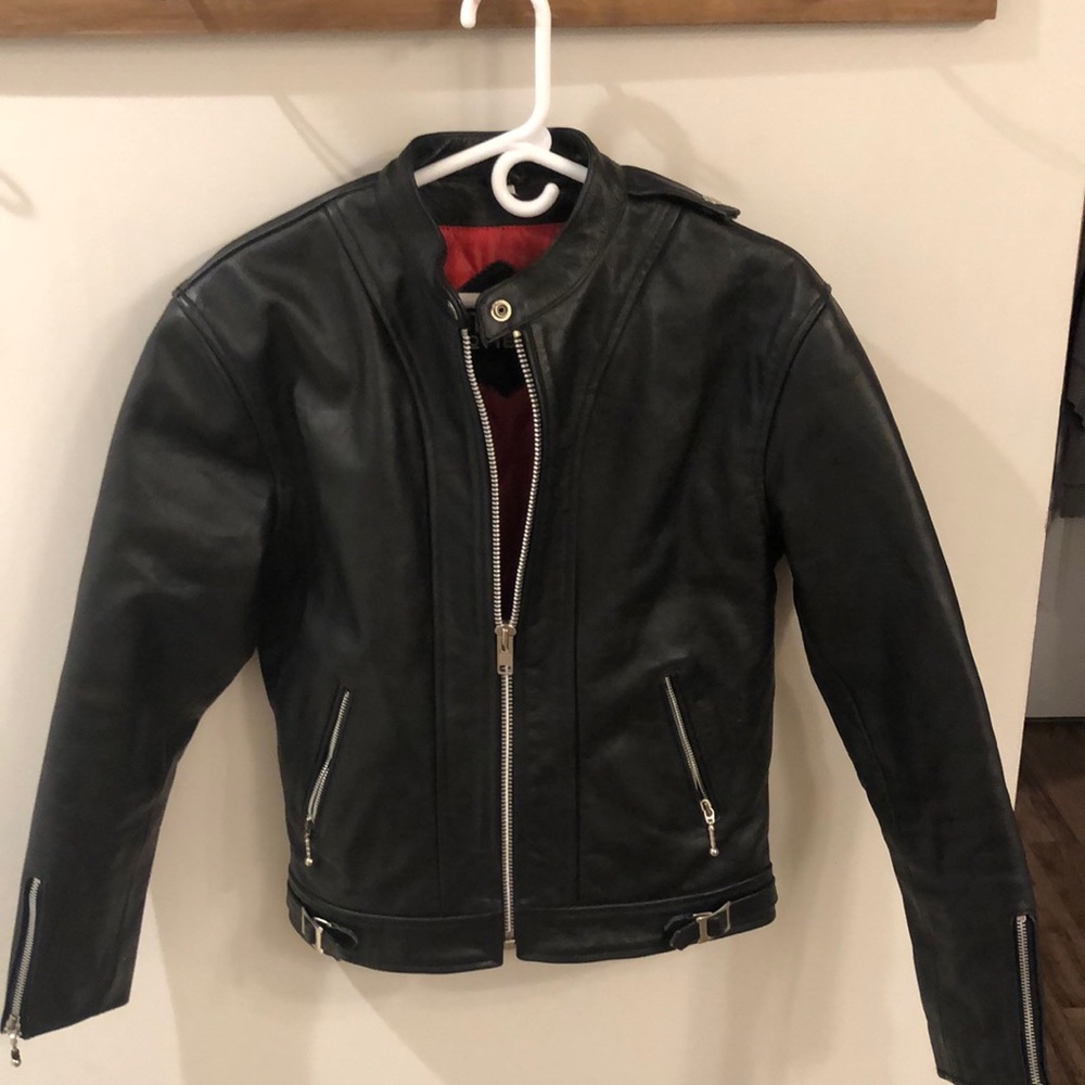 - Straight To Hell Black Leather Jacket